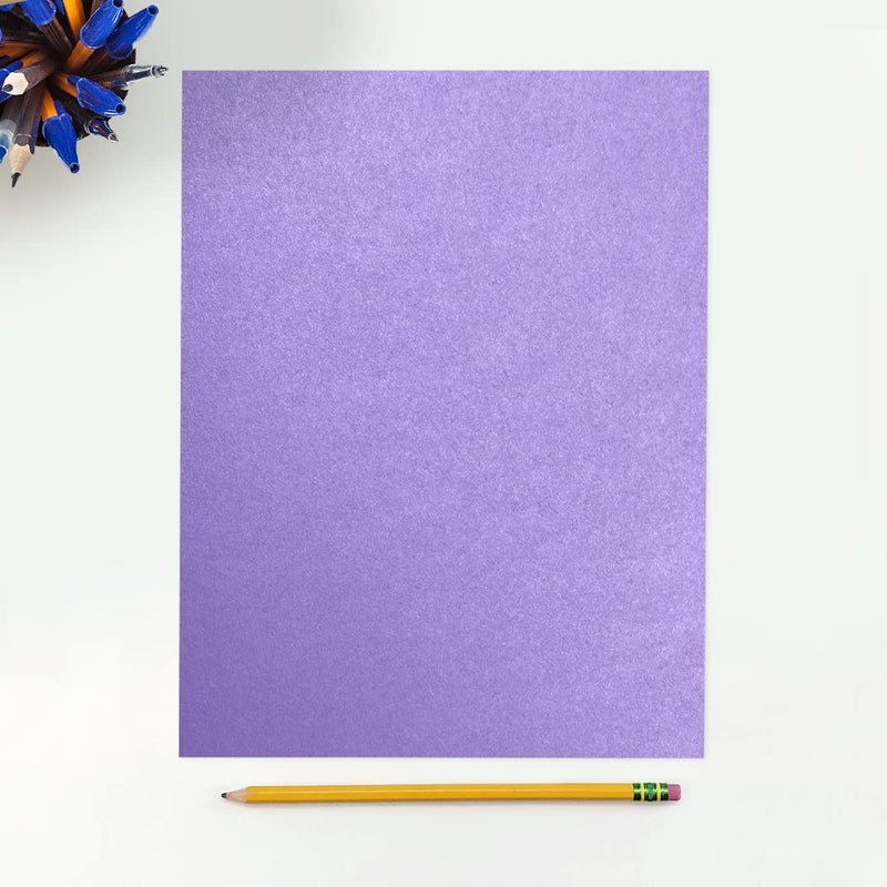 LUXPaper 8.5" x 11" Cardstock | Letter Size | Amethyst Metallic | 105lb. Cover (192lb. Text) | 50 Qty - Image 3